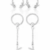 Coupon 😍 Multi-Pack Playboy Nipple Horseshoes and Dangle Nipple Captive Rings 2 Pair - 16 Gauge 😀 -Playboy Shop 03940525 a