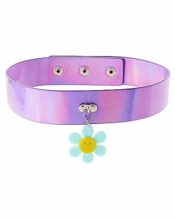 Outlet π₯° 70s Iridescent Smiley Flower Choker Necklace π― 5 Outlet π₯° 70s Iridescent Smiley Flower Choker Necklace π― -Playboy Shop 03940541 b