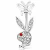 Brand new ❤️ CZ Playboy Butterfly Belly Ring - 14 Gauge 🛒 -Playboy Shop 03940624 a