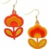 Promo 𧨠70s Red and Yellow Flower Dangle Earrings π 2 Promo 𧨠70s Red and Yellow Flower Dangle Earrings π -Playboy Shop 03940657 a