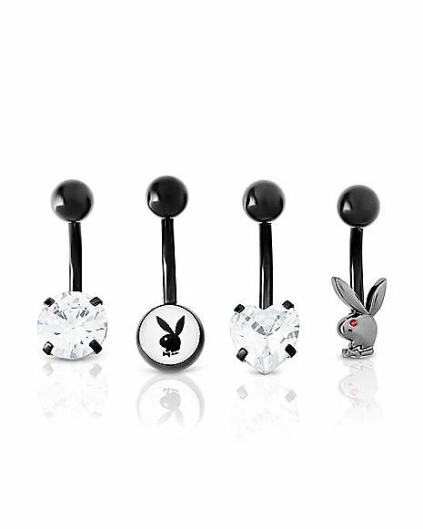Cheap β¨ Multi-Pack CZ Playboy Bunny Belly Rings 4 Pack - 14 Gauge π 3 Cheap β¨ Multi-Pack CZ Playboy Bunny Belly Rings 4 Pack - 14 Gauge π