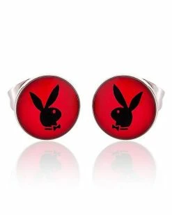 Deals 🛒 Multi-Pack CZ Multi-Color Playboy Stud Earrings 3 Pair - 20 Gauge 😉 -Playboy Shop 03940798 b