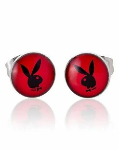 Best deal 🎁 Multi-Pack CZ Multi-Color Playboy Stud Earrings 6 Pair - 20 Gauge 💯 -Playboy Shop 03940806 b