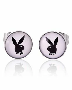 Best deal 🎁 Multi-Pack CZ Multi-Color Playboy Stud Earrings 6 Pair - 20 Gauge 💯 -Playboy Shop 03940806 c