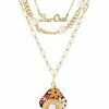 Outlet ✔️ Multi-Pack Far Out Mushroom Chain Necklaces - 3 Pack 🎁 -Playboy Shop 03942331 a