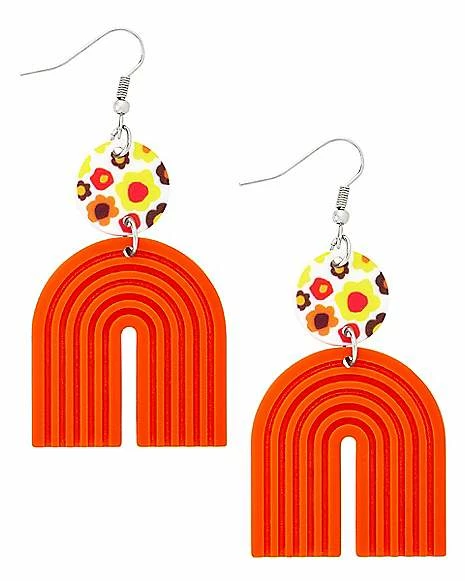 Coupon π 70s Floral Rainbow Dangle Earrings β 3 Coupon π 70s Floral Rainbow Dangle Earrings β