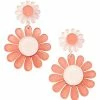 Top 10 😉 Pink '70s Flower Dangle Earrings 🔥 -Playboy Shop 03942927 a