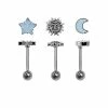 Best reviews of 💯 Multi-Pack Sun Moon and Star Barbells 3 Pack - 14 Gauge 🛒