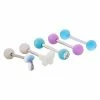 Buy 🔥 Multi-Pack CZ Round Mushroom and Butterfly Barbells 5 Pack - 14 Gauge ⭐ -Playboy Shop 03943107 a