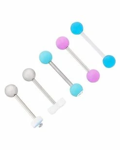 Buy 🔥 Multi-Pack CZ Round Mushroom and Butterfly Barbells 5 Pack - 14 Gauge ⭐ -Playboy Shop 03943107 b