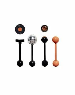 Coupon 😀 Multi-Pack Disco Ball Barbells 4 Pack - 14 Gauge 🎁
