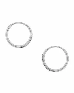Promo 😀 CZ Titanium Hinged Hoop Earrings - 20 Gauge 🛒 -Playboy Shop 03945987 b