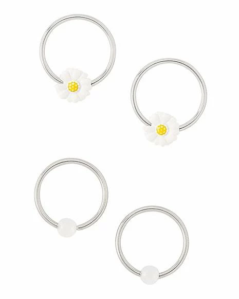 Deals π₯° Multi-Pack Glow in the Dark Daisy Captive Rings 2 Pair - 18 Gauge βοΈ 3 Deals π₯° Multi-Pack Glow in the Dark Daisy Captive Rings 2 Pair - 18 Gauge βοΈ