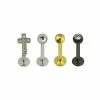 Cheapest 🧨 Multi-Pack CZ Cross Labret Lip Rings 4 Pack - 16 Gauge 😉 -Playboy Shop 03948791 a