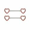Buy π CZ Red Heart Titanium Nipple Barbells - 14 Gauge π 2 Buy π CZ Red Heart Titanium Nipple Barbells - 14 Gauge π -Playboy Shop 03948874 a