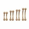 Best reviews of 🥰 Multi-Pack Rose Goldtone Curved Barbells 8 Pack - 16 Gauge ✨