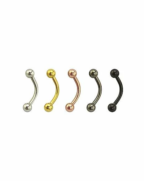 Deals π Multi-Pack Silvertone Goldtone Black Curved Barbells 5 Pack - 16 Gauge β€οΈ 4 Deals π Multi-Pack Silvertone Goldtone Black Curved Barbells 5 Pack - 16 Gauge β€οΈ - Image 2