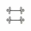 Hot Sale π Triple Teardrop CZ Nipple Barbells - 14 Gauge π 2 Hot Sale π Triple Teardrop CZ Nipple Barbells - 14 Gauge π -Playboy Shop 03949153 a