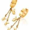 Best deal π Goldtone Triple Playboy Bunny Chain Dangle Huggie Hoop Earrings 𧨠2 Best deal π Goldtone Triple Playboy Bunny Chain Dangle Huggie Hoop Earrings 𧨠-Playboy Shop 03953650 a
