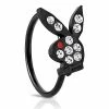 Buy π₯ CZ Black Playboy Bunny Hoop Nose Ring - 20 Gauge π 2 Buy π₯ CZ Black Playboy Bunny Hoop Nose Ring - 20 Gauge π -Playboy Shop 03953825 a