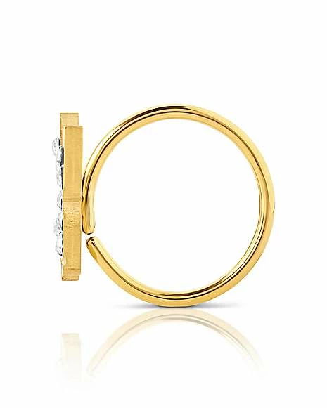 Discount βοΈ CZ Goldtone Playboy Bunny Hoop Nose Ring - 20 Gauge π 5 Discount βοΈ CZ Goldtone Playboy Bunny Hoop Nose Ring - 20 Gauge π - Image 3