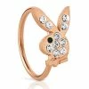 Promo π₯ CZ Rose Goldtone Playboy Bunny Hoop Nose Ring - 20 Gauge π 2 Promo π₯ CZ Rose Goldtone Playboy Bunny Hoop Nose Ring - 20 Gauge π -Playboy Shop 03953841 a