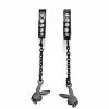 Best reviews of ❤️ CZ Black Playboy Bunny Chain Dangle Huggie Hoop Earrings ⭐ -Playboy Shop 03957339 a