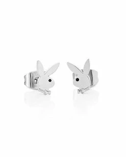 Top 10 😀 Multi-Pack CZ Blue Playboy Bunny Heart Stud Earrings 3 Pack - 20 Gauge 🌟 -Playboy Shop 03957784 b