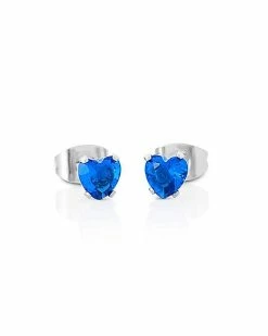 Top 10 😀 Multi-Pack CZ Blue Playboy Bunny Heart Stud Earrings 3 Pack - 20 Gauge 🌟 -Playboy Shop 03957784 d