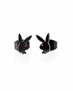Hot Sale 🎉 Multi-Pack CZ Red Playboy Bunny Heart Stud Earrings 3 Pack - 20 Gauge ✔️ -Playboy Shop 03957792 b