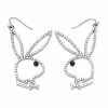 Hot Sale 💯 Pearl Outline Playboy Bunny Dangle Earrings 🧨 -Playboy Shop 03958709 a