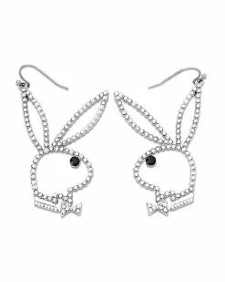 Hot Sale 💯 Pearl Outline Playboy Bunny Dangle Earrings 🧨
