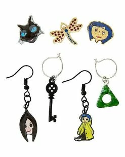 Outlet 👍 Multi-Pack Character Coraline Earrings - 7 Pack 🌟