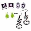 Best Pirce ⌛ Multi-Pack Sandworm and Lydia Deetz Earrings 4 Pair - Beetlejuice 🥰 -Playboy Shop 03958865 a