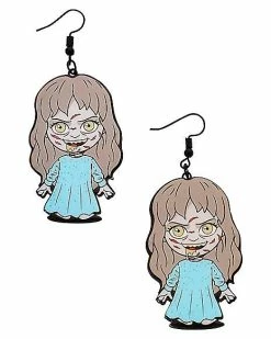 Brand new ✔️ Chibi Regan Dangle Earrings - The Exorcist 🛒