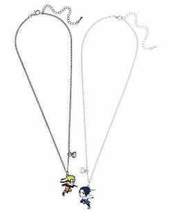 Coupon 😉 Naruto and Sasuke Best Friend Necklace Set - Naruto Shippuden 🔥 -Playboy Shop 03959558 b