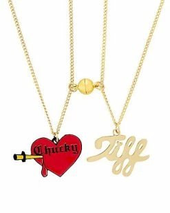 Cheap 🌟 Multi-Pack Bride of Chucky Magnetic Bestie Necklaces - 2 Pack 🧨