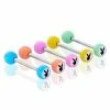 Promo ⭐ Multi-Pack Assorted Color Playboy Bunny Barbells 5 Pack - 14 Gauge 🤩 -Playboy Shop 03969037 a
