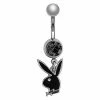 Cheap βοΈ Glow in the Dark Black CZ Playboy Belly Ring - 14 Gauge π 2 Cheap βοΈ Glow in the Dark Black CZ Playboy Belly Ring - 14 Gauge π -Playboy Shop 03969334 a