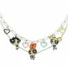 Deals 🧨 Powerpuff 👧 Girls Heart Charms Chain Necklace ✔️ -Playboy Shop 03969532 a