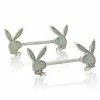 Promo 🌟 Glitter Playboy Bunny Nipple Barbells - 14 Gauge 😀 -Playboy Shop 03969714 a