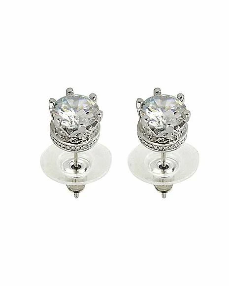 Cheap π CZ Prong Titanium Stud Earrings π 4 Cheap π CZ Prong Titanium Stud Earrings π - Image 2