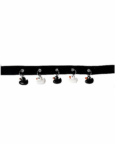 Deals β Black and White Duck Charm Choker Necklace π 3 Deals β Black and White Duck Charm Choker Necklace π
