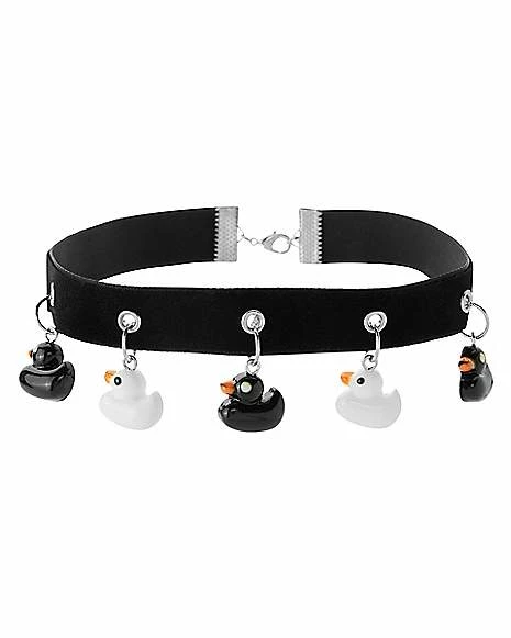 Deals β Black and White Duck Charm Choker Necklace π 4 Deals β Black and White Duck Charm Choker Necklace π - Image 2