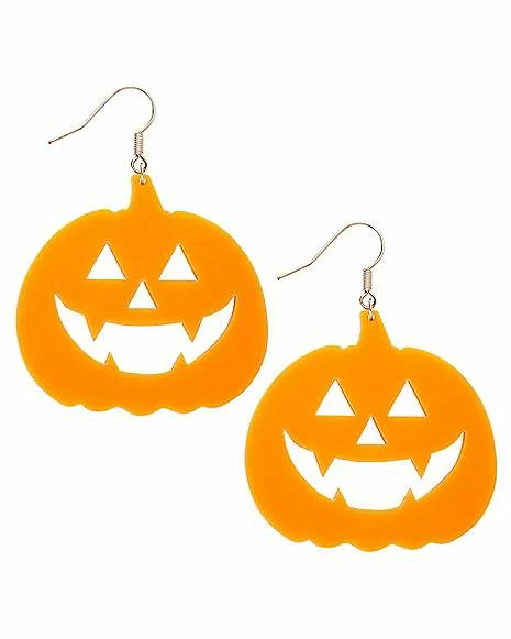 Promo 𧨠Orange Pumpkin Dangle Earrings - 18 Gauge π 3 Promo 𧨠Orange Pumpkin Dangle Earrings - 18 Gauge π