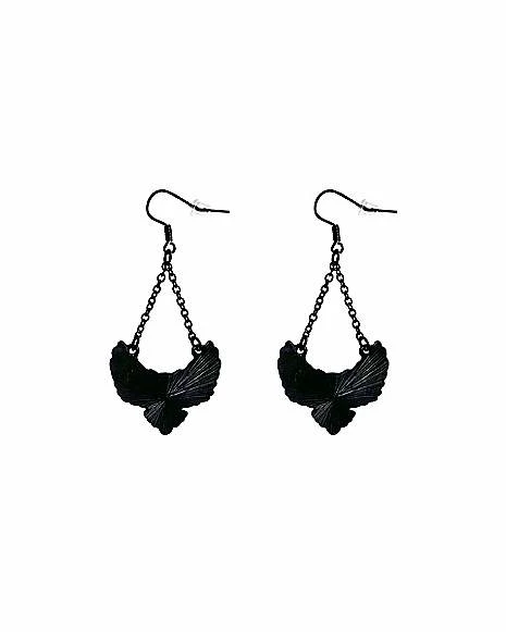 Best deal π Black Owl Pendant Dangle Earrings - 18 Gauge π 4 Best deal π Black Owl Pendant Dangle Earrings - 18 Gauge π - Image 2