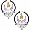 Buy π€© White Baby Baphomet Hoop Earrings - 18 Gauge β 2 Buy π€© White Baby Baphomet Hoop Earrings - 18 Gauge β -Playboy Shop 03976958 a