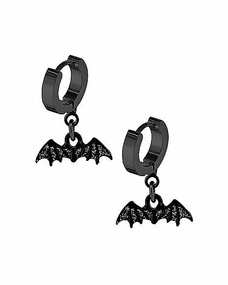 Hot Sale βοΈ Black Bat Dangle Huggie Hoop Earrings - 20 Gauge 𧨠3 Hot Sale βοΈ Black Bat Dangle Huggie Hoop Earrings - 20 Gauge π§¨
