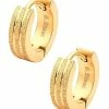 Best deal π Sandblast Gold Plated Huggie Earrings - 18 Gauge β 2 Best deal π Sandblast Gold Plated Huggie Earrings - 18 Gauge β -Playboy Shop 03977113 a