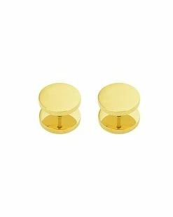 Best Pirce 😍 Round Goldtone Fake Plugs - 18 Gauge 💯 -Playboy Shop 03977261 b